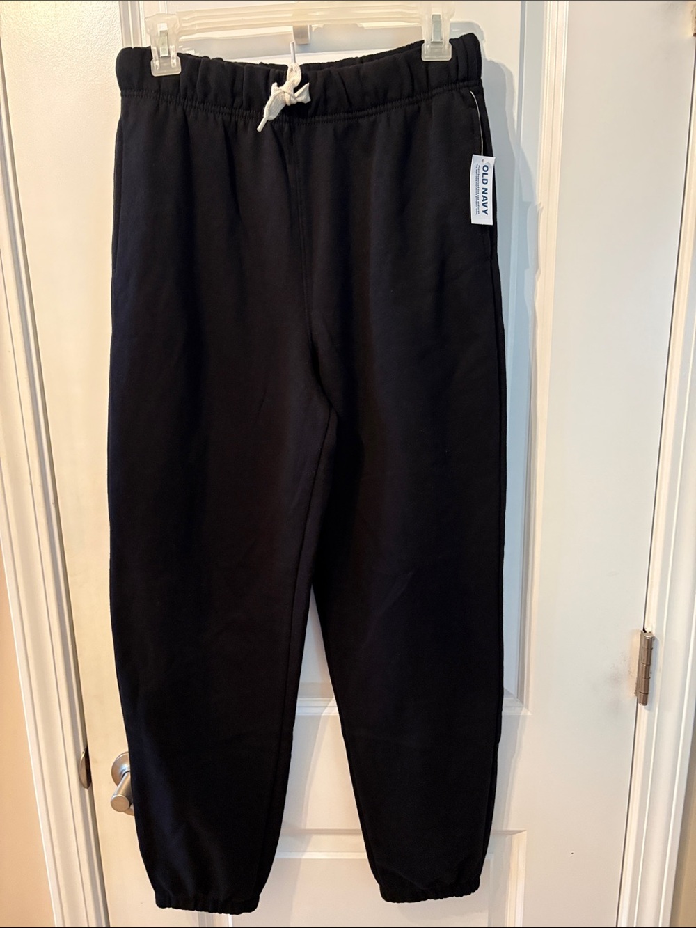 Youth Old Navy Black Drawstring Jogger Sweatpants Sz XL 14-16 NWT